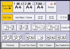 Operation panel screen illustration
