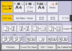 Operation panel screen illustration