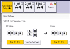 Operation panel screen illustration