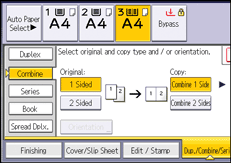 Operation panel screen illustration