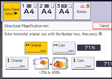 Operation panel screen illustration