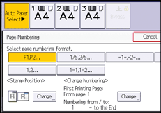 Operation panel screen illustration