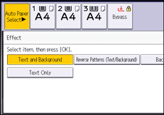 Operation panel screen illustration