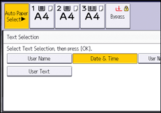 Operation panel screen illustration