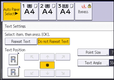 Operation panel screen illustration