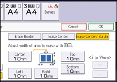 Operation panel screen illustration
