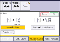 Operation panel screen illustration