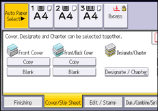 Operation panel screen illustration