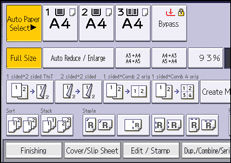 Operation panel screen illustration