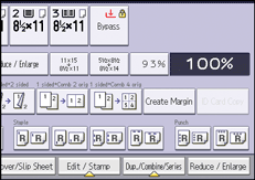 Operation panel screen illustration