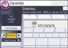 Operation panel screen illustration