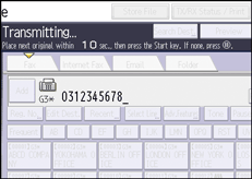 Operation panel screen illustration