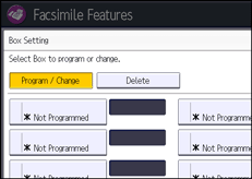 Operation panel screen illustration