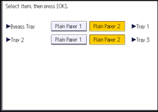 Operation panel screen illustration
