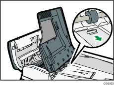 Auto reverse document feeder illustration
