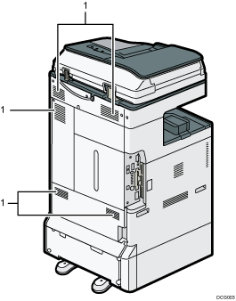 Main unit illustration numbered callout illustration
