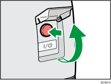 Main power switch illustration