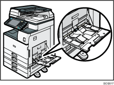 Bypass tray illustration
