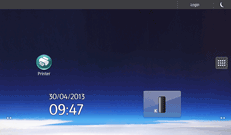 Operation panel screen illustration