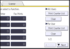 Operation panel screen illustration