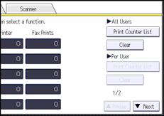 Operation panel screen illustration