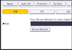 Operation panel screen illustration