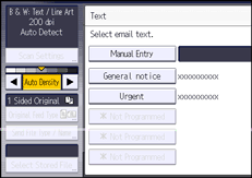 Operation panel screen illustration