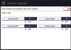 Operation panel screen illustration