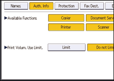 Operation panel screen illustration
