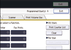 Operation panel screen illustration
