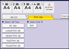 Operation panel screen illustration