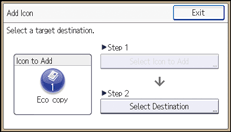 Operation panel screen illustration
