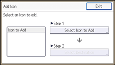 Operation panel screen illustration