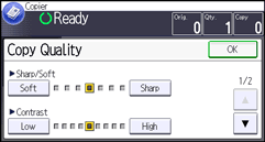 Operation panel screen illustration