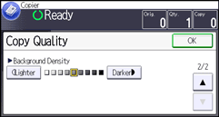 Operation panel screen illustration