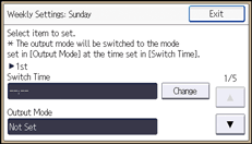 Operation panel screen illustration