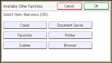 operation panel screen illustration