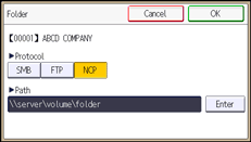 Operation panel screen illustration
