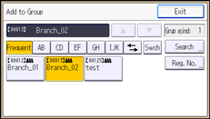 Operation panel screen illustration