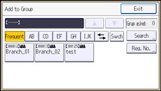 Operation panel screen illustration