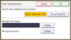 Operation panel screen illustration