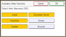 operation panel screen illustration