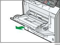 Bypass tray illustration