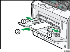 Bypass tray illustration