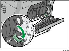 Rear side of the machine illustration