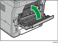 Rear side of the machine illustration