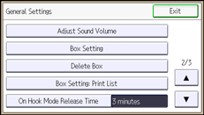 Operation panel screen illustration