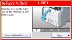 Operation panel screen illustration