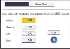 Operation panel screen illustration