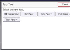 Operation panel screen illustration